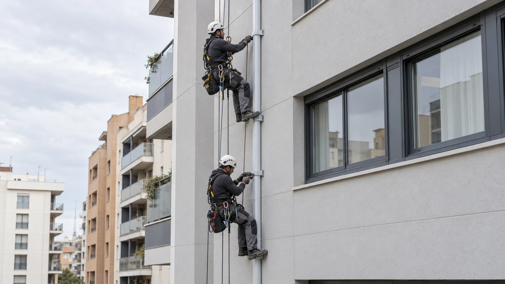 Apoyo a instalaciones en altura en Torrelavega