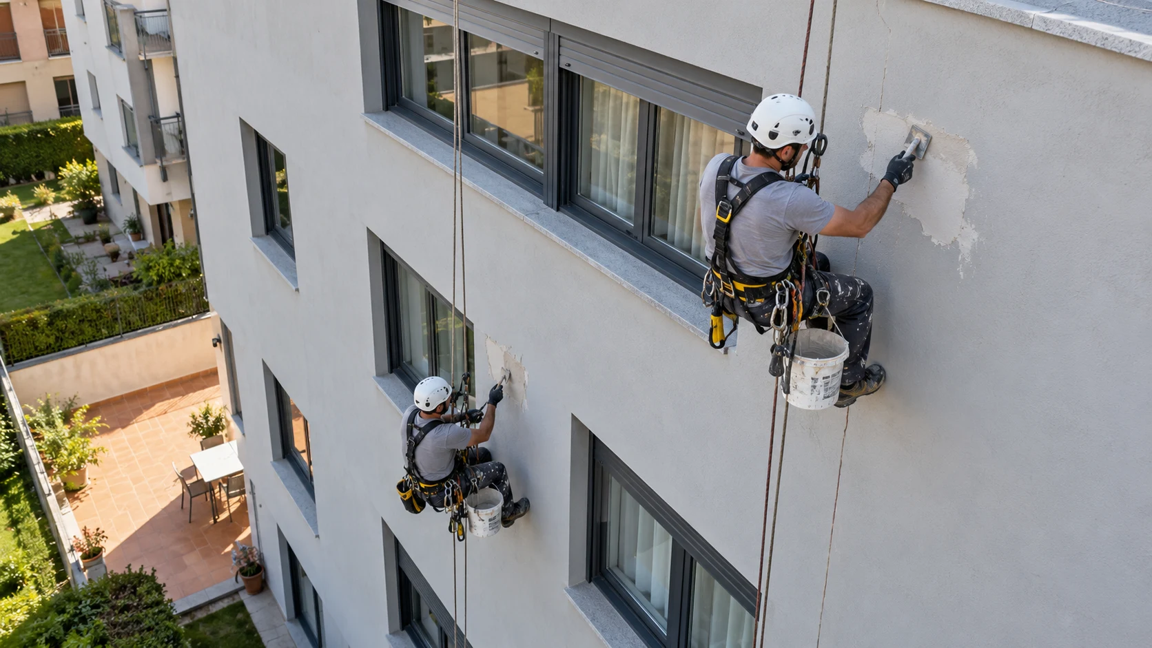 Trabajos verticales en Santillana del Mar